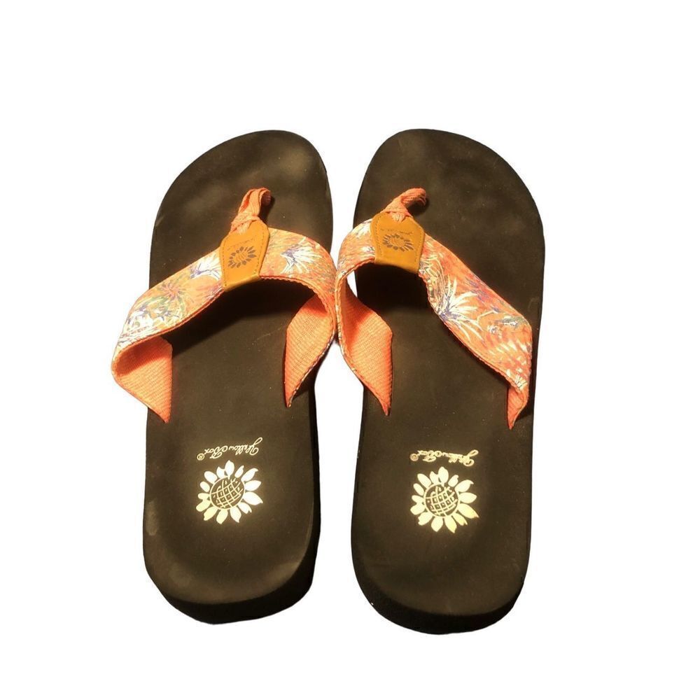 Yellow Box Flip Flops - Picture 1 of 7